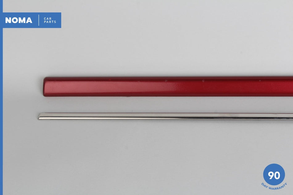 95-97 Jaguar XJ6 XJR VDP X300 Front Left Door Lower Molding Trim Set Red OEM