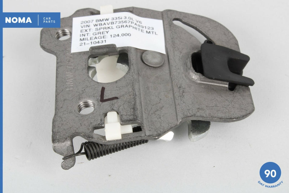 06-11 BMW 335i E90 Sedan Rear Left Driver Side Seat Back Basis Lock Latch OEM