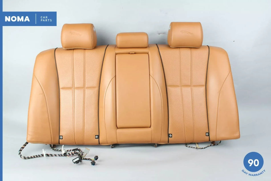 10-19 Jaguar X351 XJL XJ XJR Rear Top Upper Seat Cushion Beige w/ Headrests OEM
