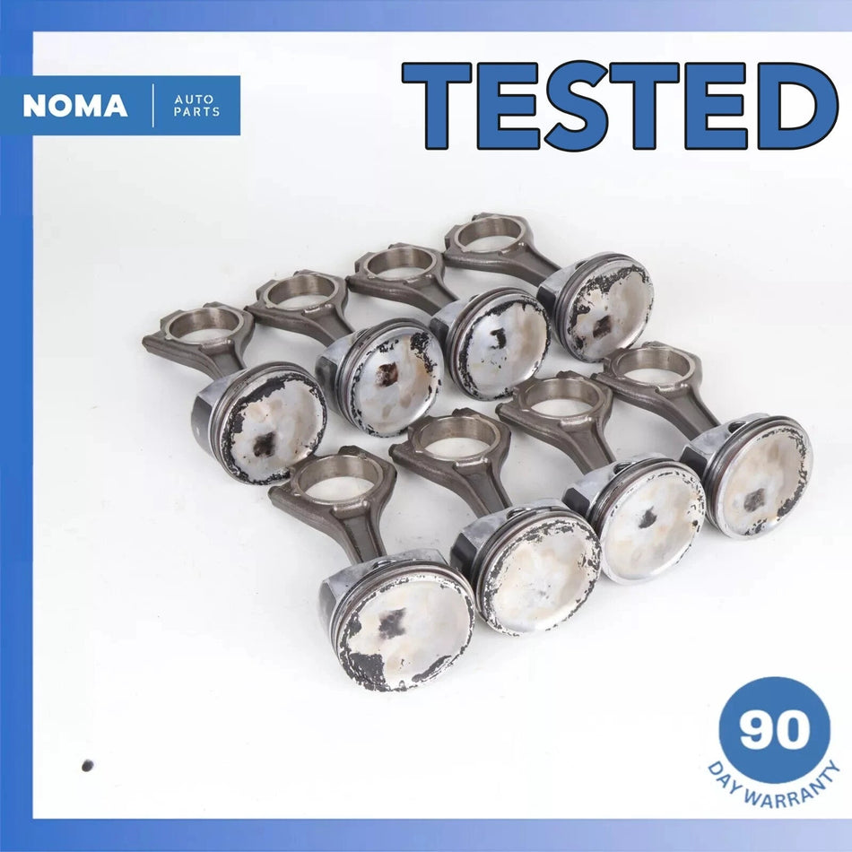 10-23 Range Rover L405 L494 5.0L S/C Engine Piston Connecting Rod Set of 8 OEM