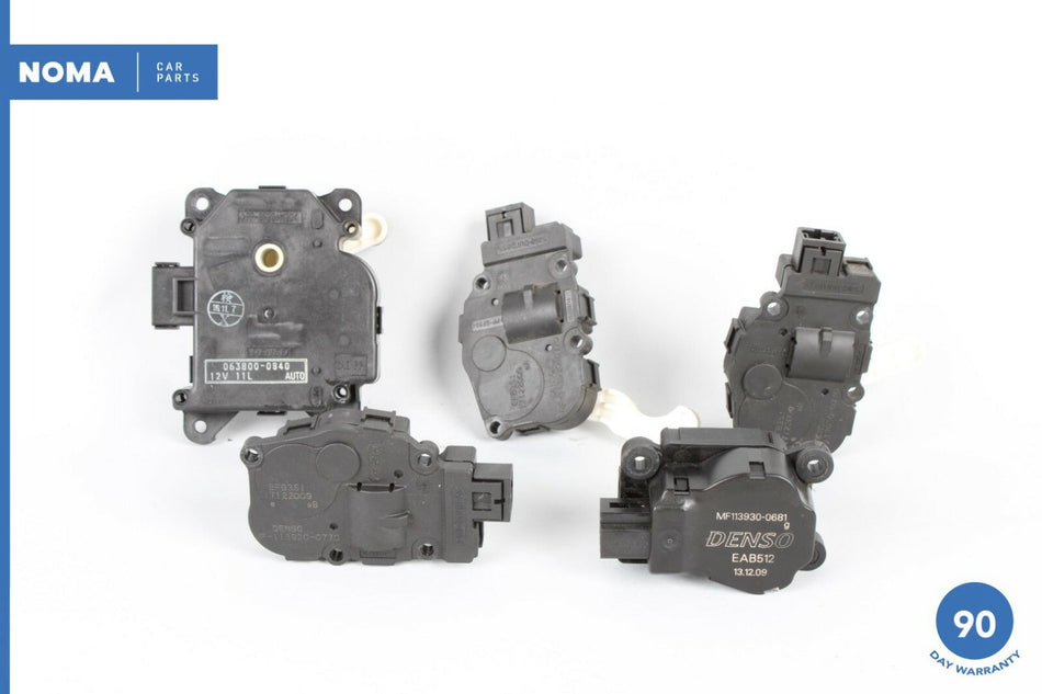 09-15 Jaguar XF XFR X250 HVAC AC A/C Heater Core Flap Actuator Motor Set OEM
