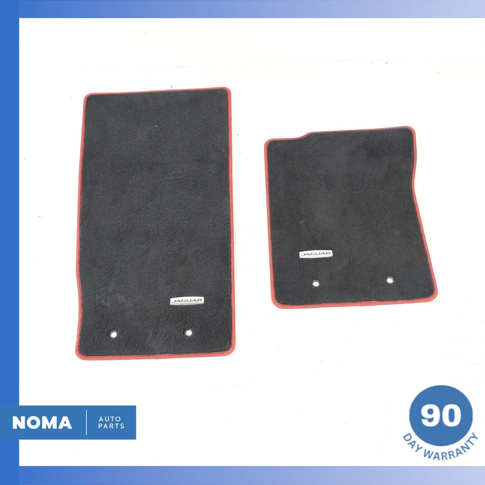 14-24 Jaguar X152 F-Type Front Left & Right Floor Carpet Mat Set of 2 Black OEM