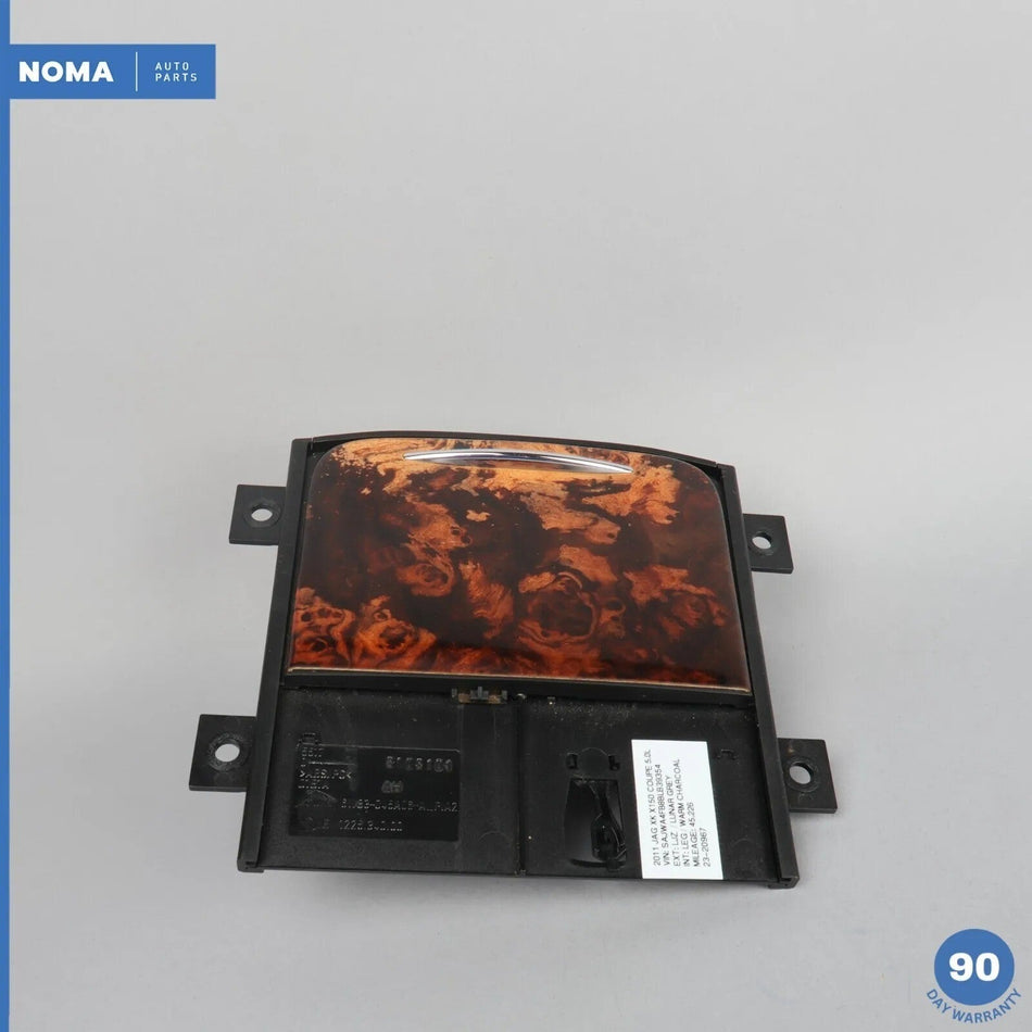 07-15 Jaguar X150 XK Center Console Ash Tray Storage Wood Cover Panel Trim OEM