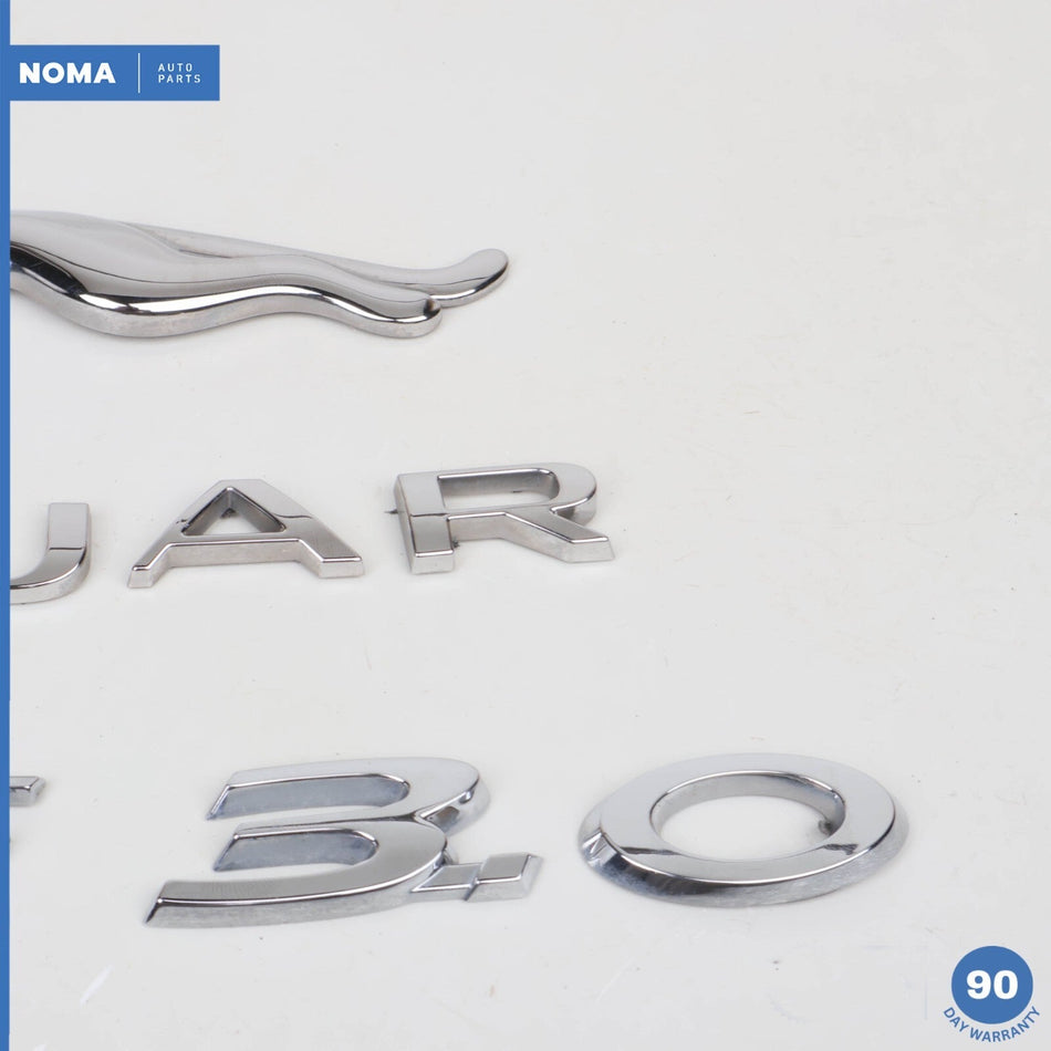 2015 Jaguar X250 XF 3.0L Rear Trunk Hatch Boot Emblem Badge Logo Emblem Set OEM
