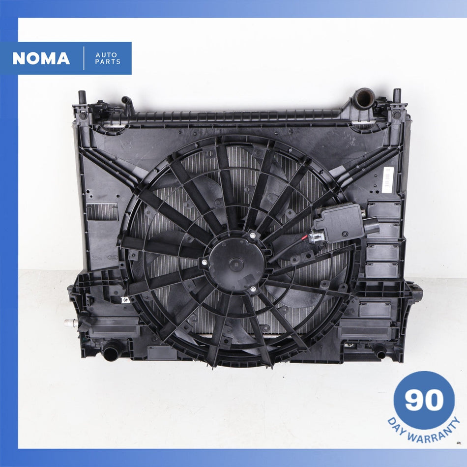 17-23 Jaguar X761 F-Pace Radiator AC Condenser Intercooler Fan Assembly OEM 77k
