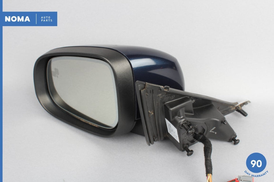 10-15 Jaguar XF X250 Front Left Driver Side Mirror Blue w/ Blind Spot JJX OEM