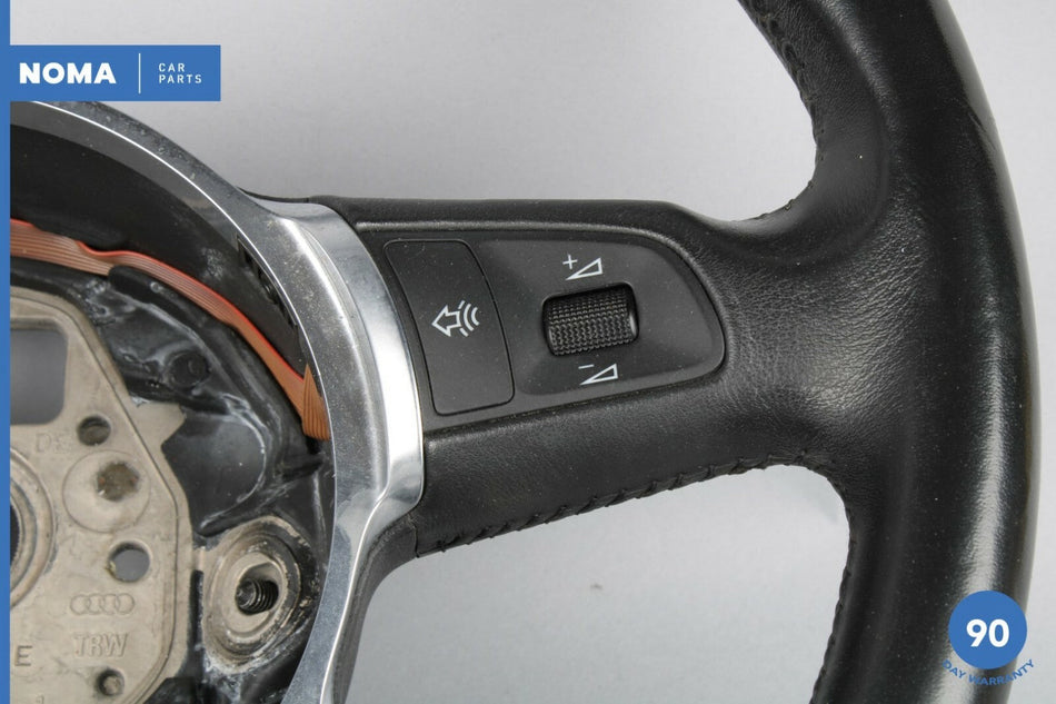 04-05 Audi A8 A8L D3 Quattro Steering Wheel w/ Switch Button 4E0419091 Black OEM