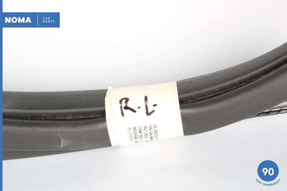04-08 Jaguar S-Type X204 Rear Left Driver Side Door Weatherstrip Seal OEM