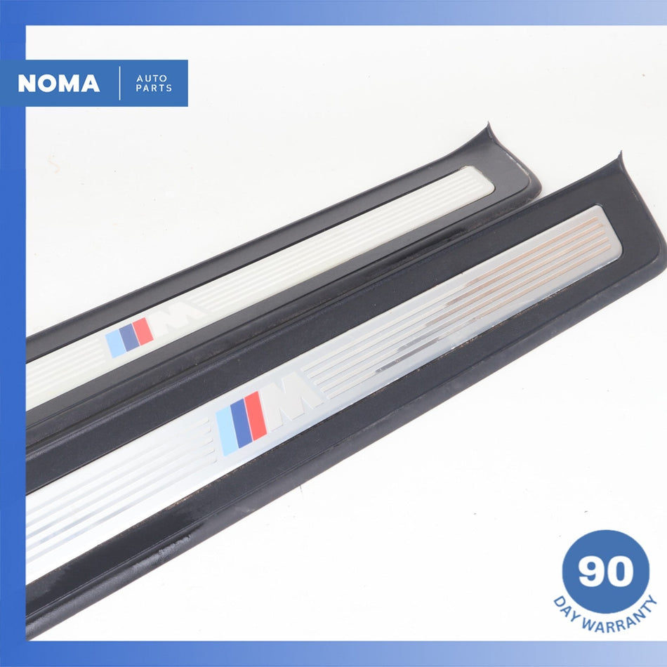 11-16 BMW F10 550i 535i 528i Sedan Front Tread Panel Scuff Plate M-Sport Set OEM