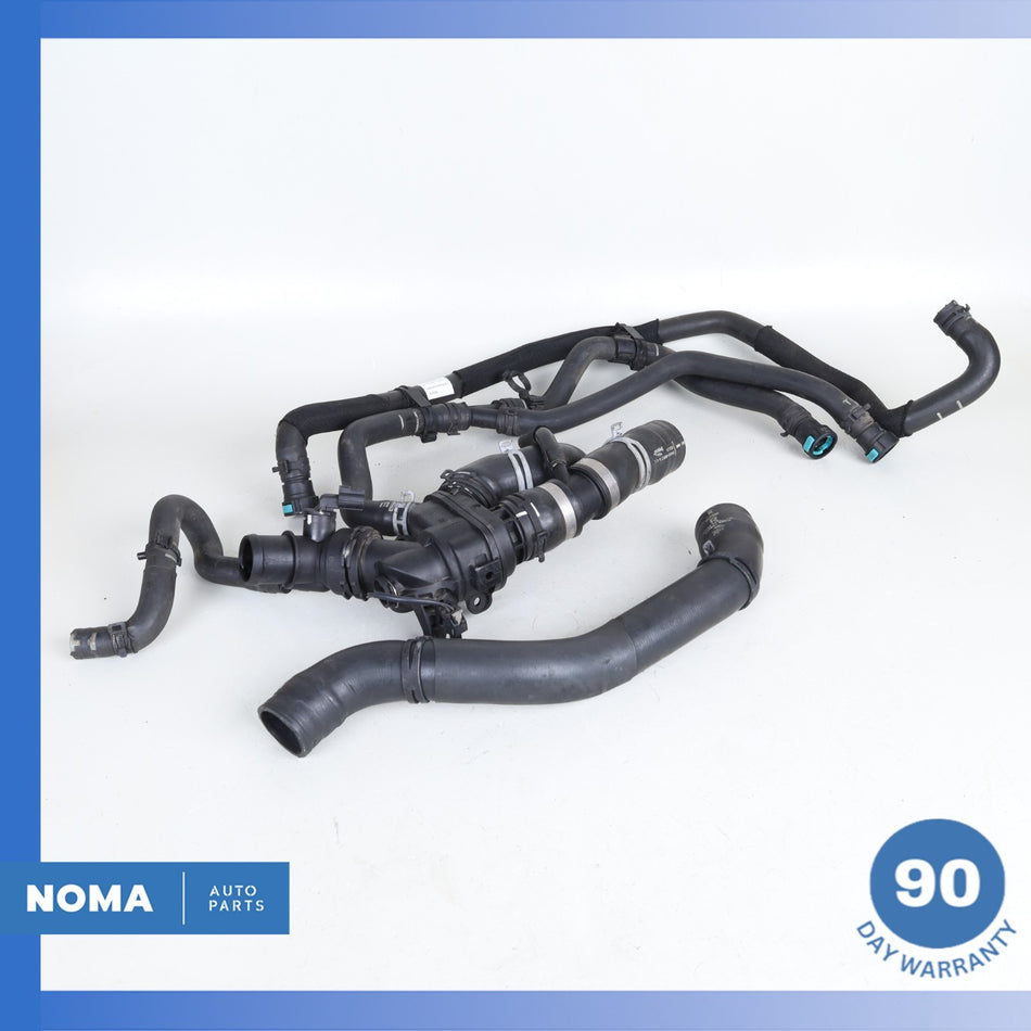 2017 Jaguar X152 F-Type Engine Thermostat Housing w/ Hoses DX238A587AB OEM 39k