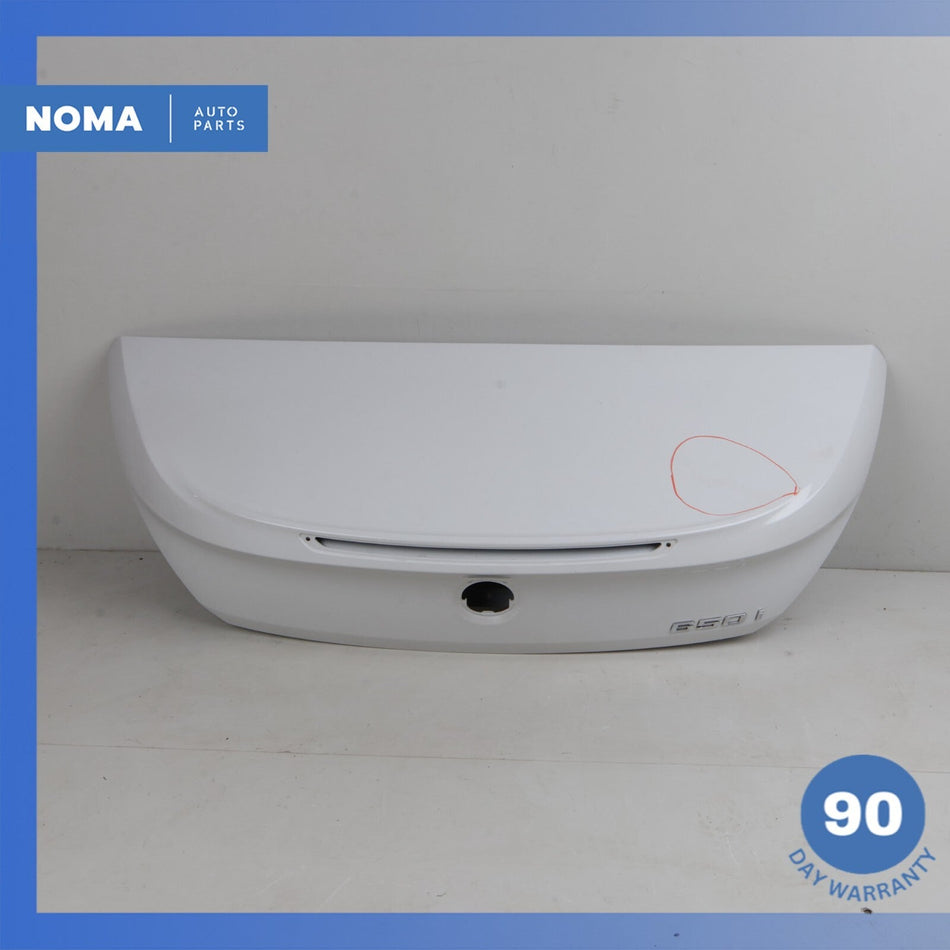 08-10 BMW E64 650i M6 Convertible Trunk Lid Panel Assembly White OEM