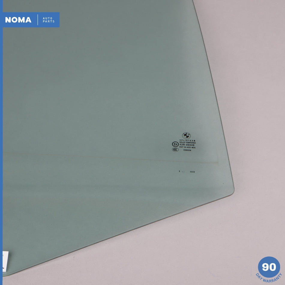 04-10 BMW 525i E60 Sedan Rear Right Passenger Side Door Window Glass OEM