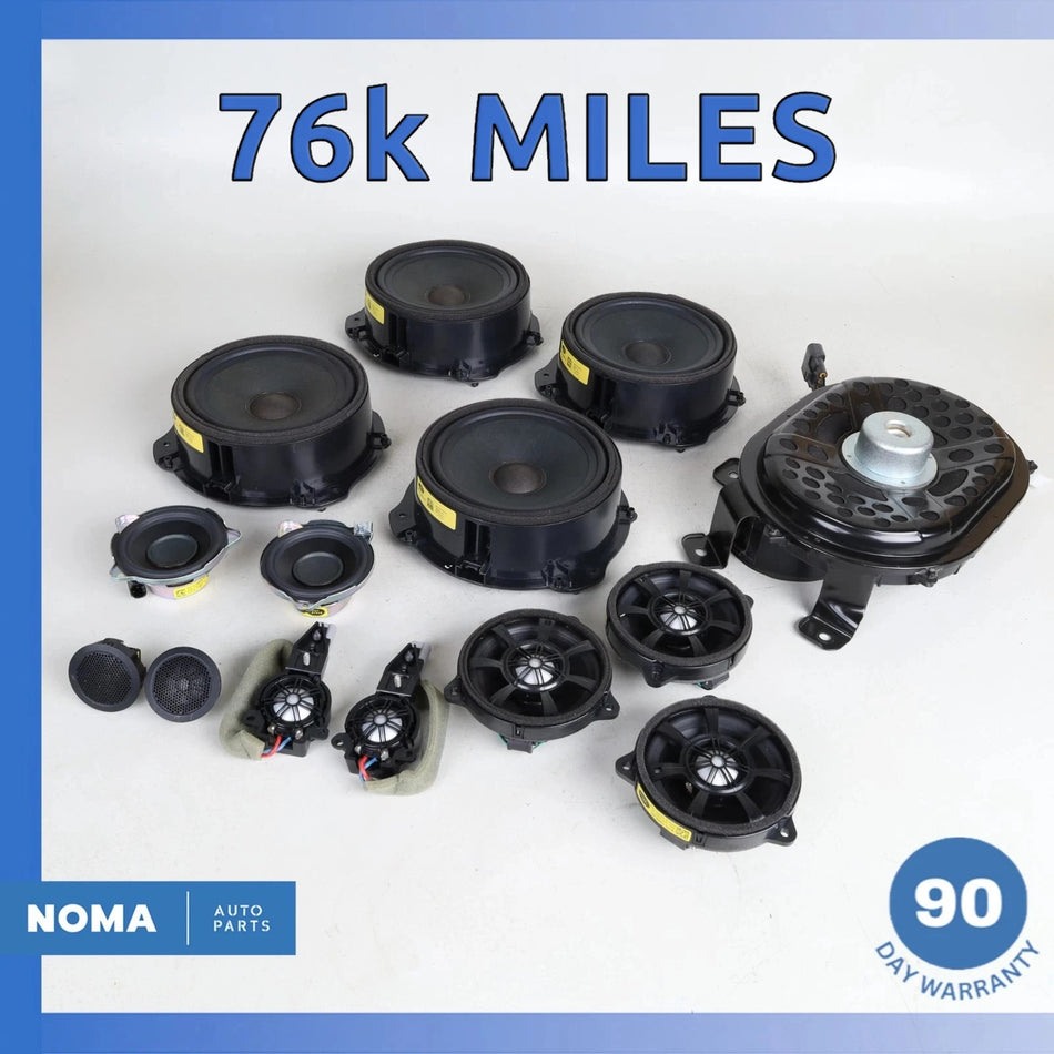 17-20 Jaguar X761 F-Pace 1280W Meridian Premium Speaker Set GX7318808CC OEM 76k