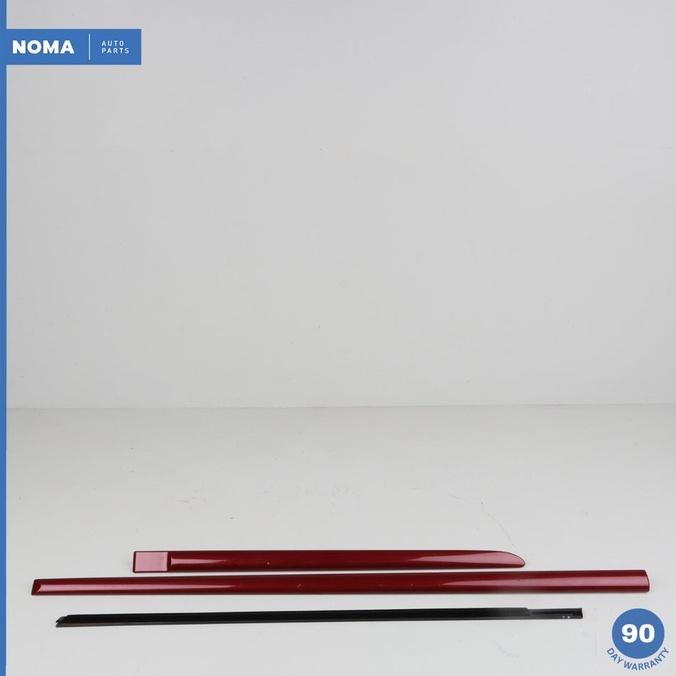 02-08 Jaguar X400 X-Type Front & Rear Right Door Molding Set w/ Window Seal OEM