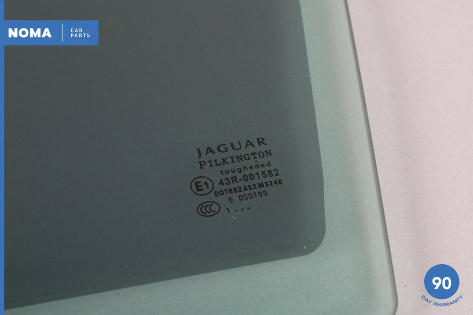 09-15 Jaguar XF X250 Rear Left Driver Side Door Window Glass 8X23F25713AB OEM