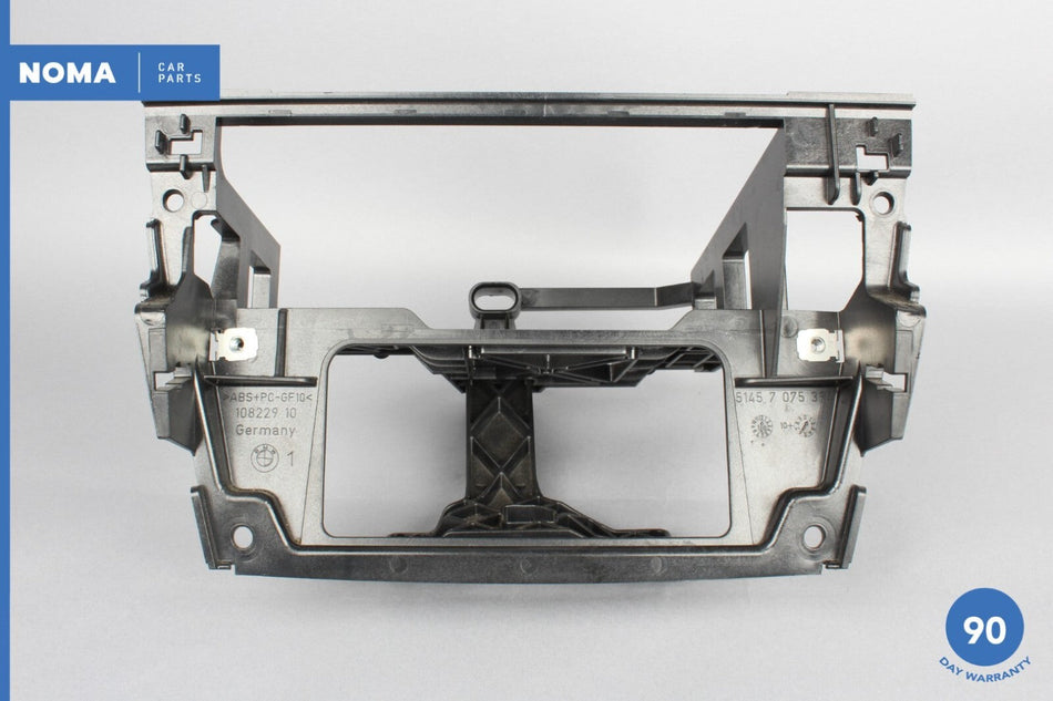 07-13 BMW E90 328i Front Dash CD Player Radio Trim Bracket Panel 51457075394 OEM