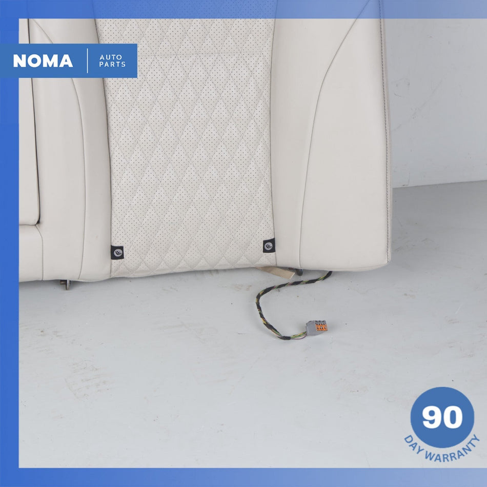 10-19 Jaguar X351 XJL XJR XJ Rear Top Upper Seat Cushion w/ Headrests Beige OEM