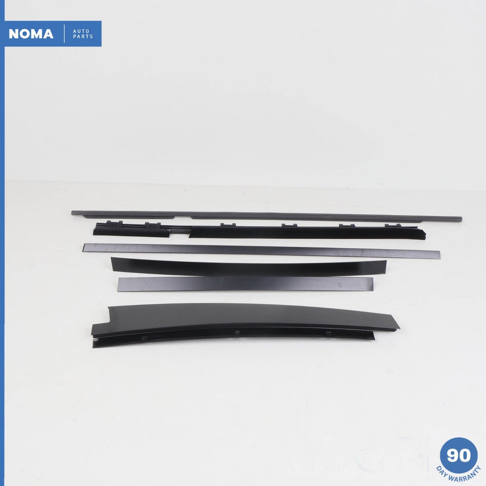 03-12 Range Rover L322 Rear Left Outer Door Window Molding Frame Set w/ Seal OEM