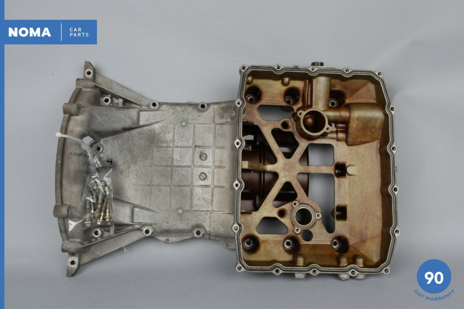 97-02 Jaguar XK8 X100 Engine Upper Oil Pan w/ Temperature Sensor NNE1750AC OEM