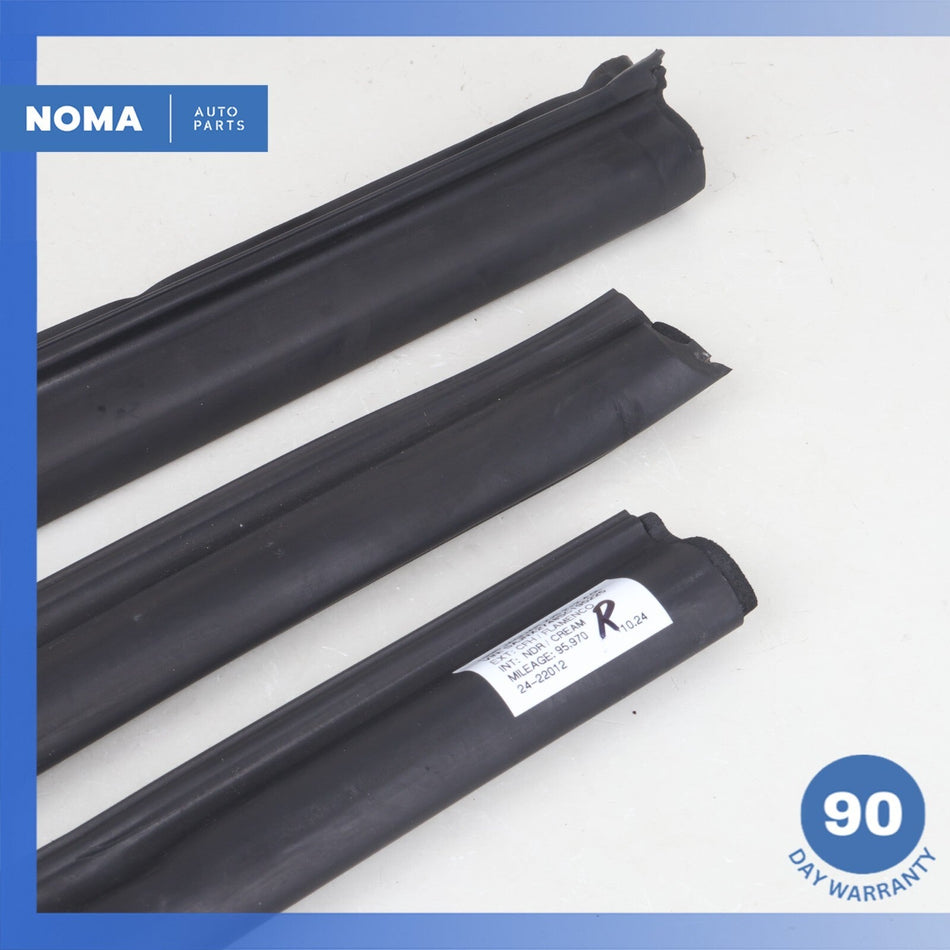 89-96 Jaguar XJS Convertible Top Roof Right Side Outside Molding Seal Set OEM