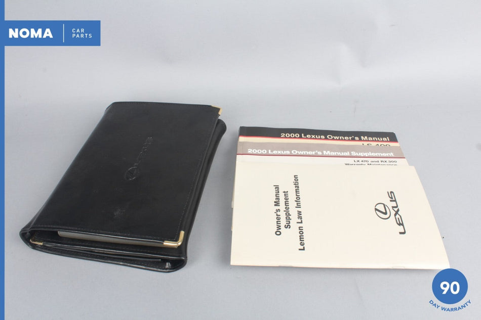 2000 Lexus LS400 XF20 Navigation Owner's Manual Handbook w/ Leather Folder OEM