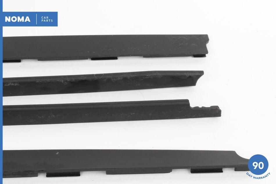 10-18 Jaguar XJL X351 Panoramic Sunroof Sun Roof Rail Side Trim Panel Set OEM