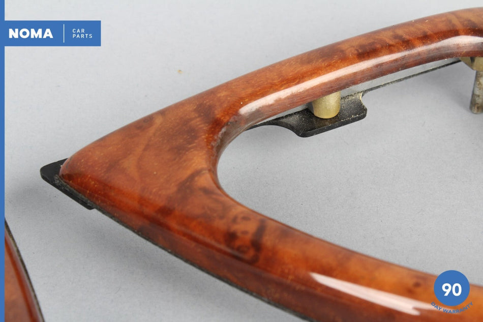 97-06 Jaguar X100 XK8 Front Left & Right Dash Vent Wood Cover Trim Set of 2 OEM