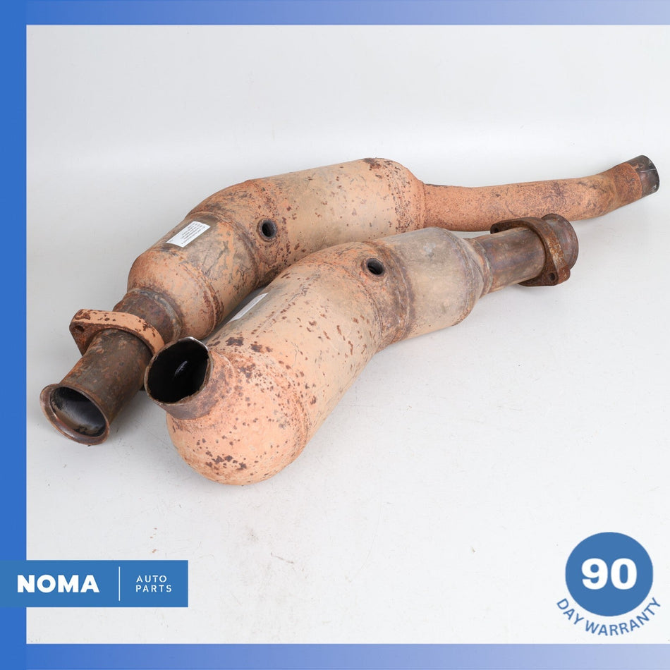 10-13 Land Rover L319 LR4 Left & Right Side Exhaust Downpipe Set of 2 OEM