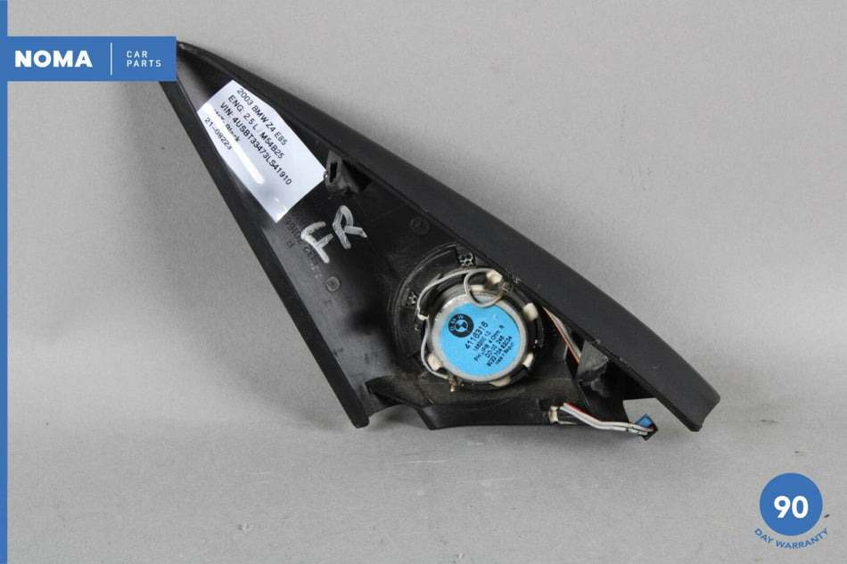 03-08 BMW Z4 E85 Front Right Corner Tweeter Audio Speaker w/ Cover 4116316 OEM