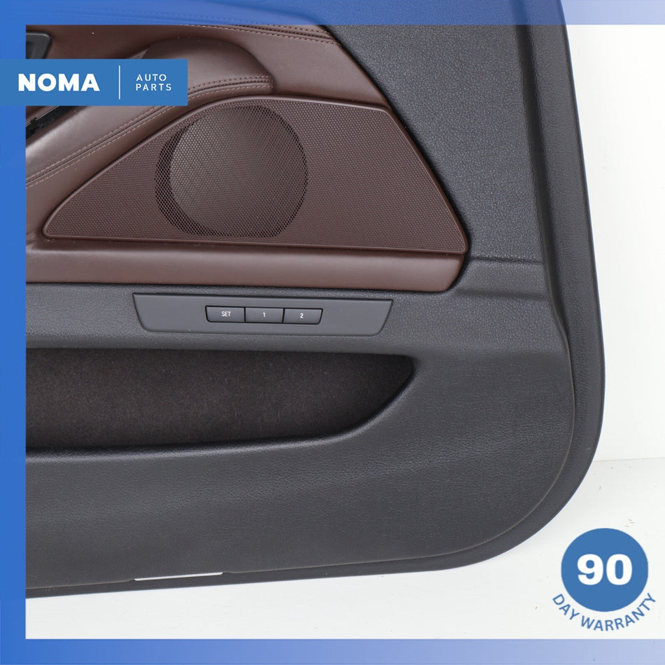 11-16 BMW F10 528i 535i Front Left Interior Door Panel Assembly Nappa Brown OEM