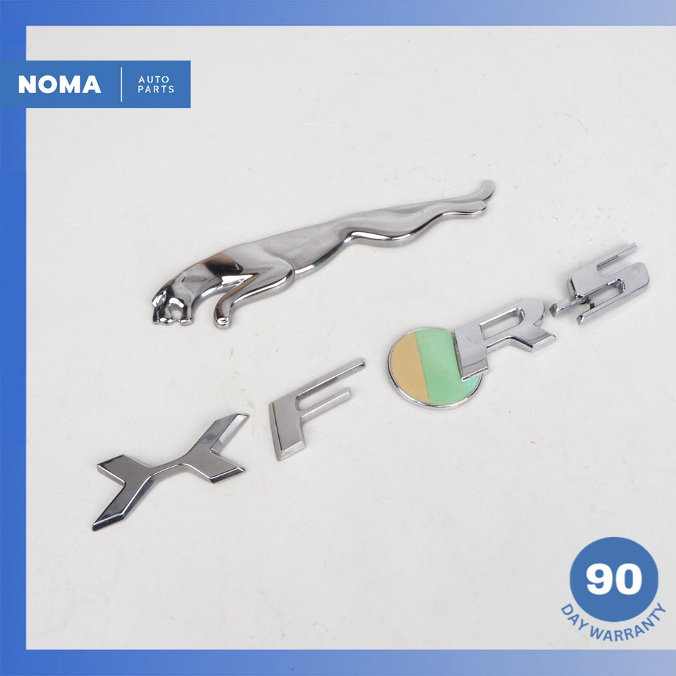 16-23 Jaguar X260 XF Trunk Hatch Boot Emblem Badge Logo Set OEM