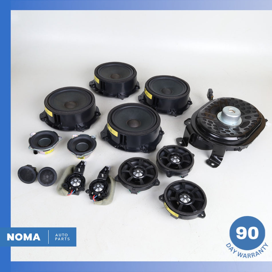 17-20 Jaguar X761 F-Pace 1280W Meridian Premium Speaker Set GX7318808CC OEM 76k