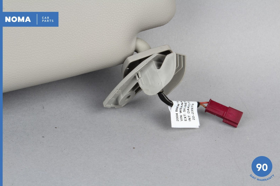 04-10 BMW 535xi E60 Right Passenger Side Sun Visor w/ Vanity Mirror Gray OEM