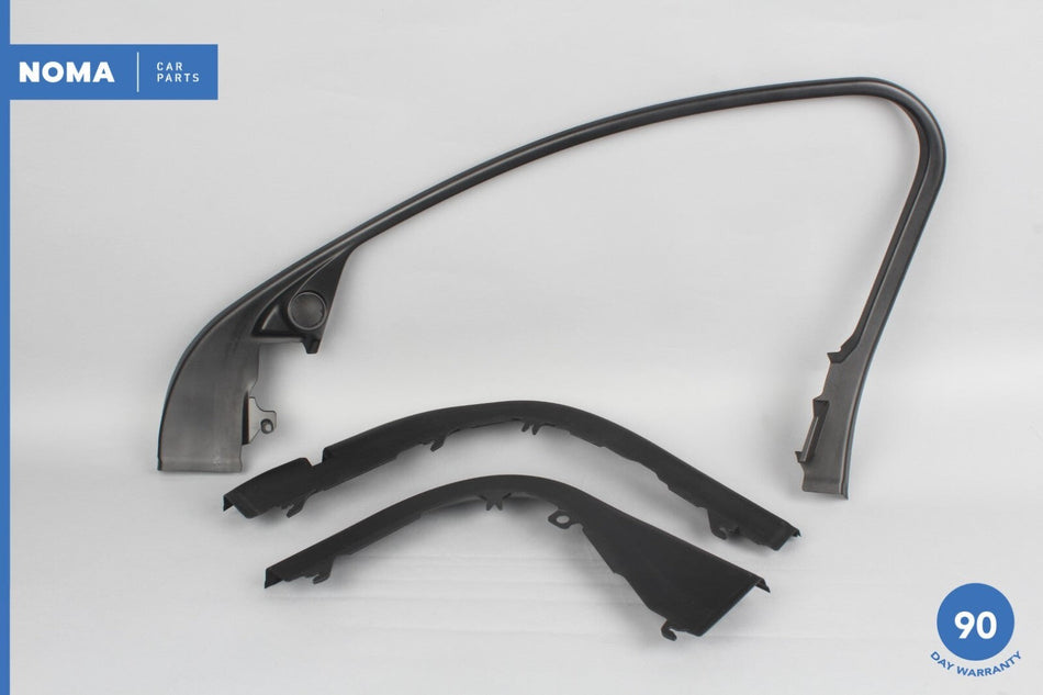 10-18 Jaguar XJ X351 Front Right Side Upper Inner Door Molding Trim Set of 3 OEM