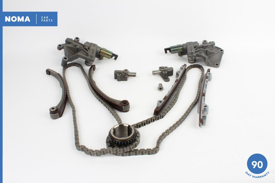 04-09 Jaguar XJ8 X350 Engine Timing Chain w/ Guide Rails & Tensioner Set OEM