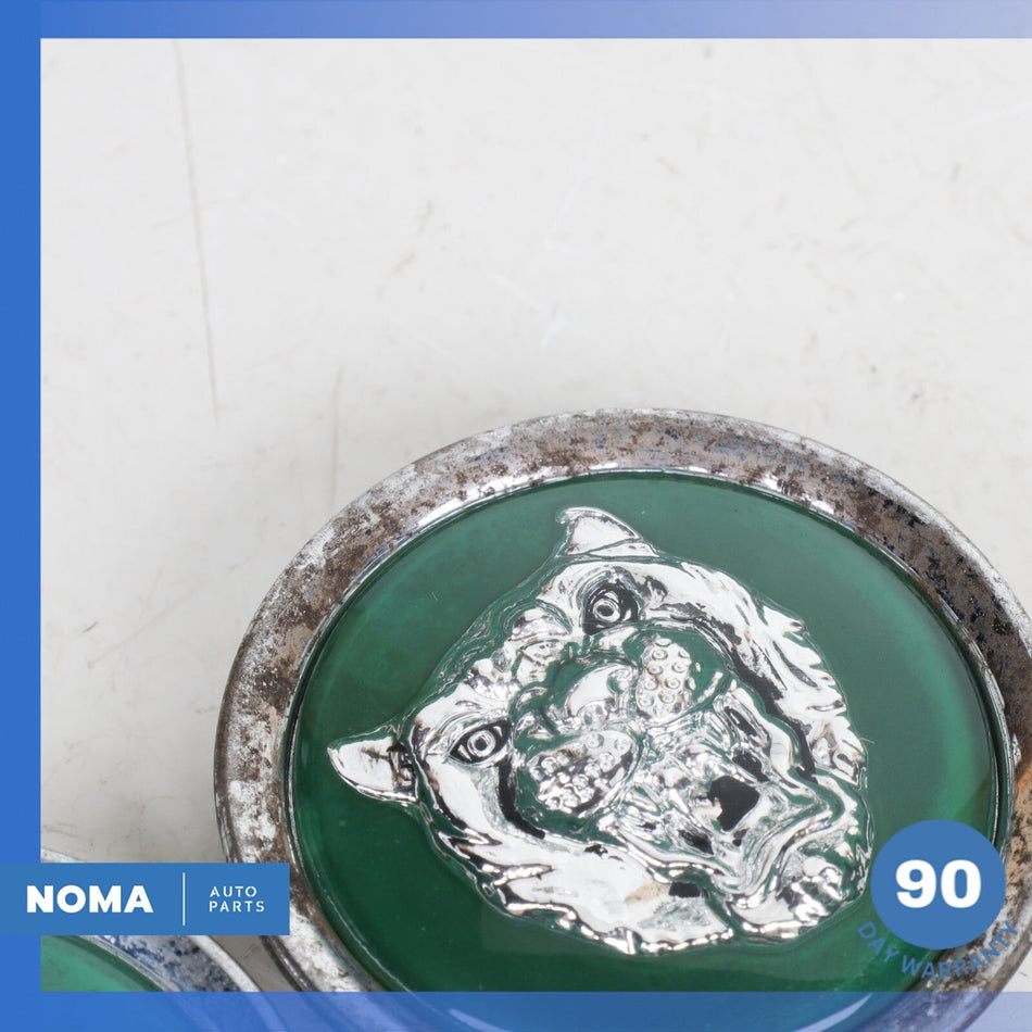 95-03 Jaguar X100 XK8 XJ6 Center Wheel Rim Cap Set of 2 MNA6249AB OEM