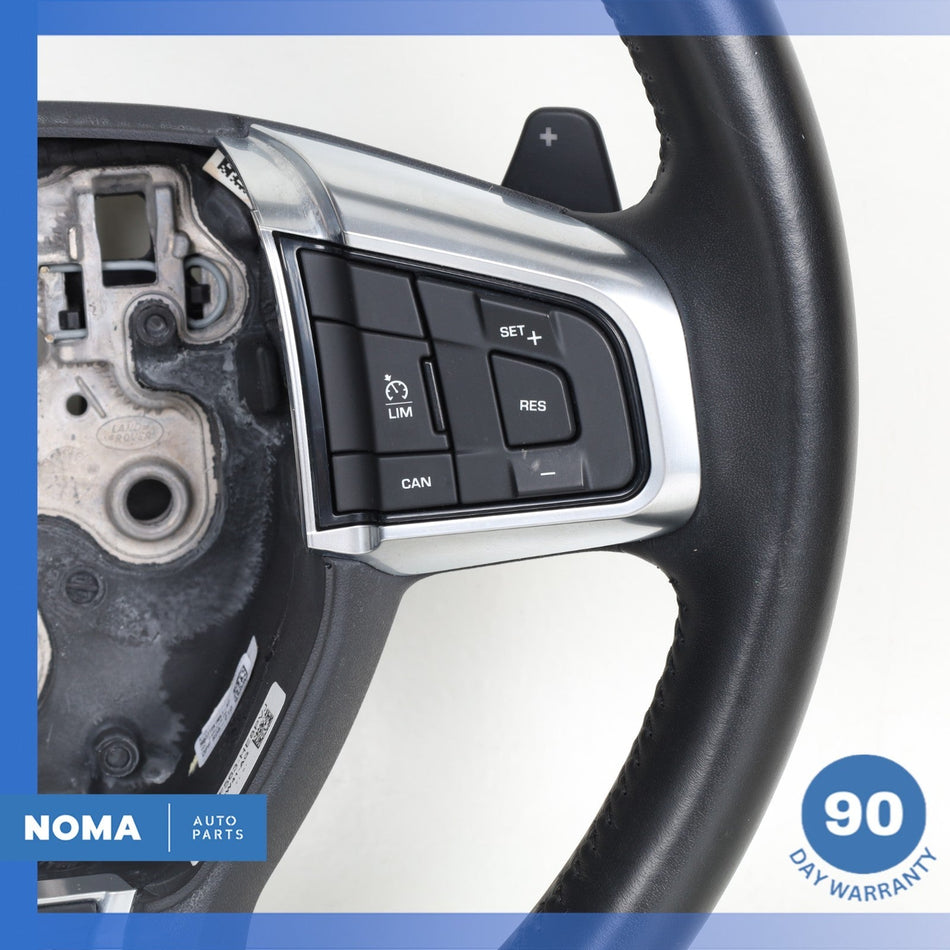 15-19 LR Discovery Sport L550 Steering Wheel w/ Paddle Shifters Black OEM