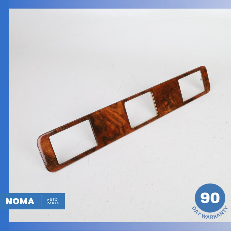 92-96 Jaguar XJS Series 3 Center Dash Dashboard Clock Bezel Trim Wood OEM