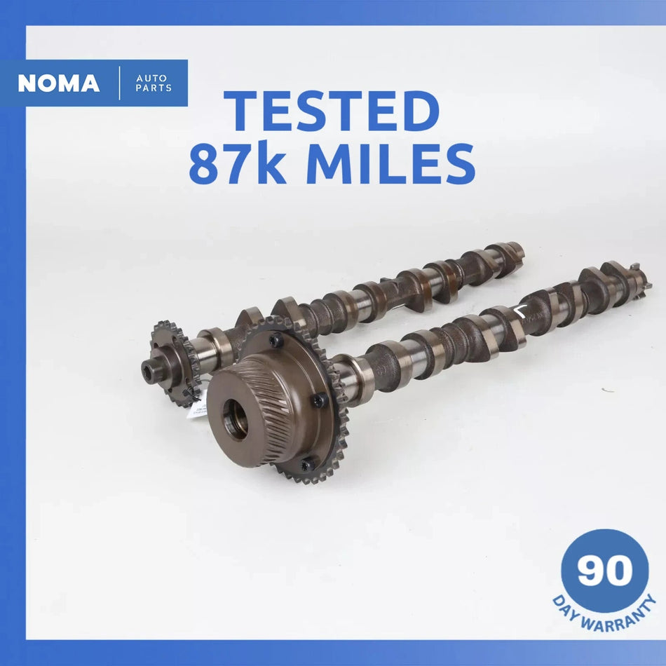 99-03 Jaguar X100 XK8 XJ8 Engine Left Exhaust & Intake Camshaft Set of 2 OEM 87k