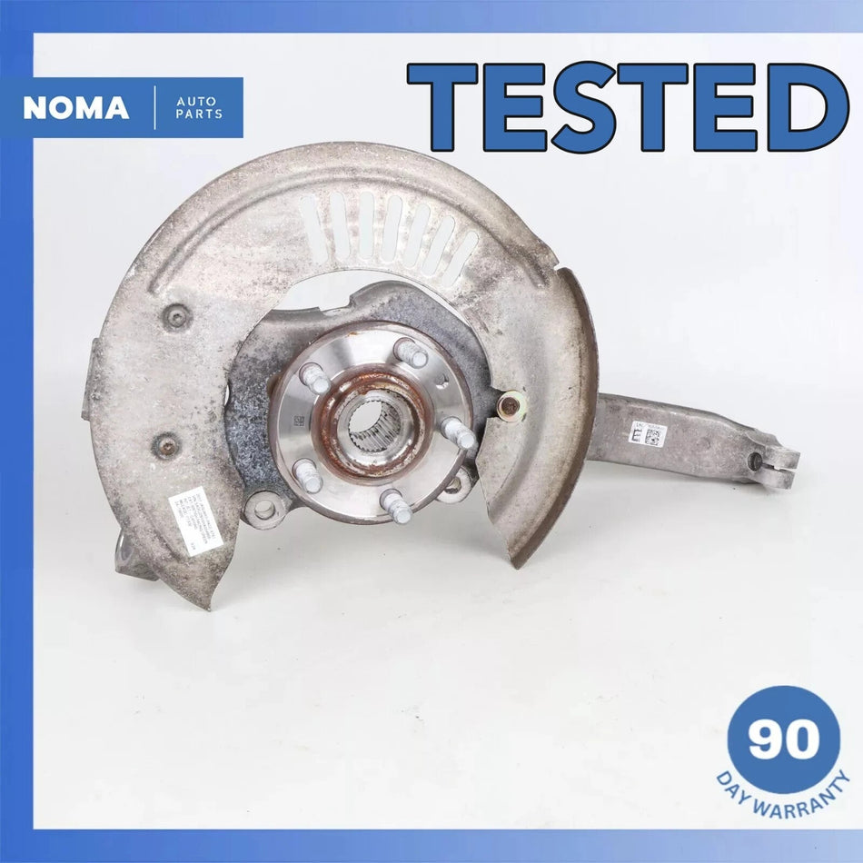 17-21 Jaguar X761 F-Pace Velar Front Left Spindle Knuckle Hub w/ Shield OEM 77k