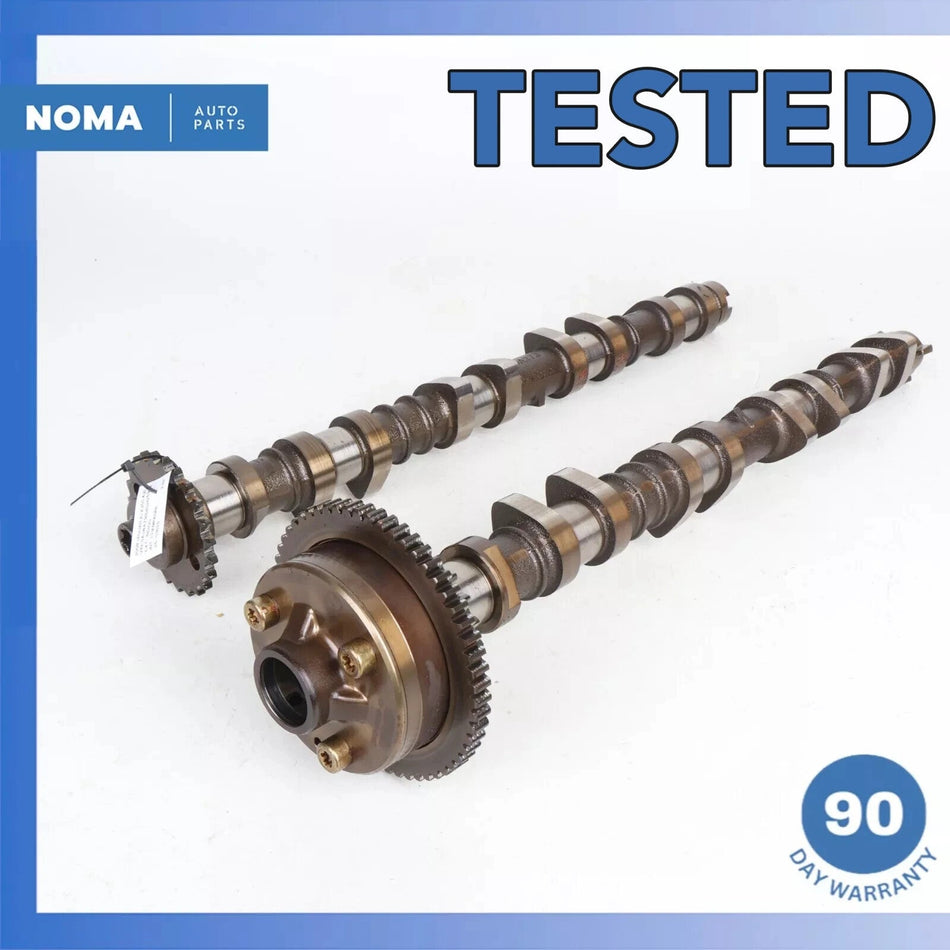 03-10 Jaguar X358 XJ8 XK Engine Left Exhaust & Intake Camshaft Set of 2 OEM