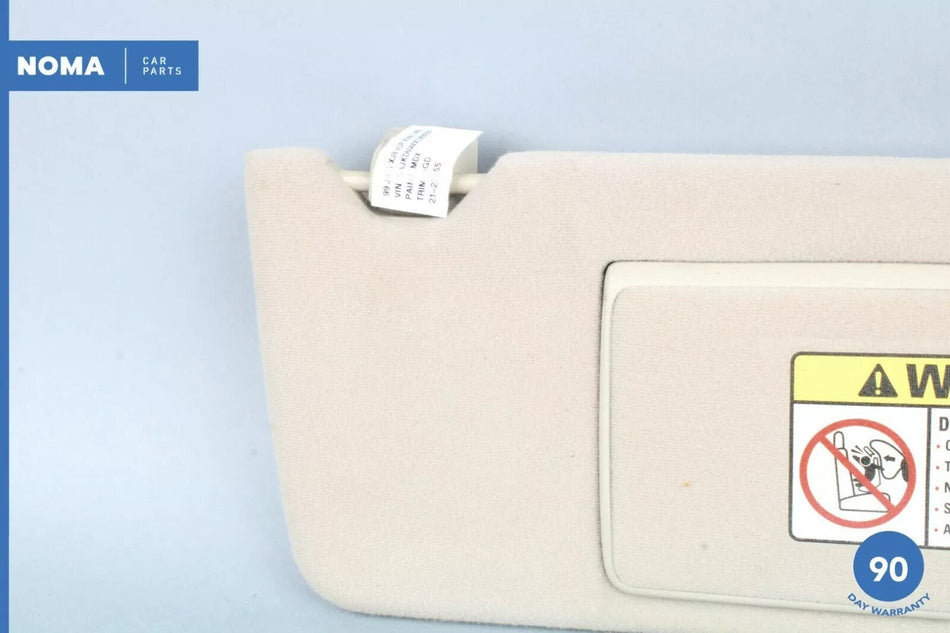 98-03 Jaguar X308 XJ8 XJR VDP Right Passenger Side Sun Visor Shade Beige OEM