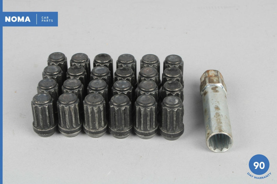 03-08 Jaguar S-Type X204 Wheel Rim Bolts Lug / Lug Nut Set of 24 OEM
