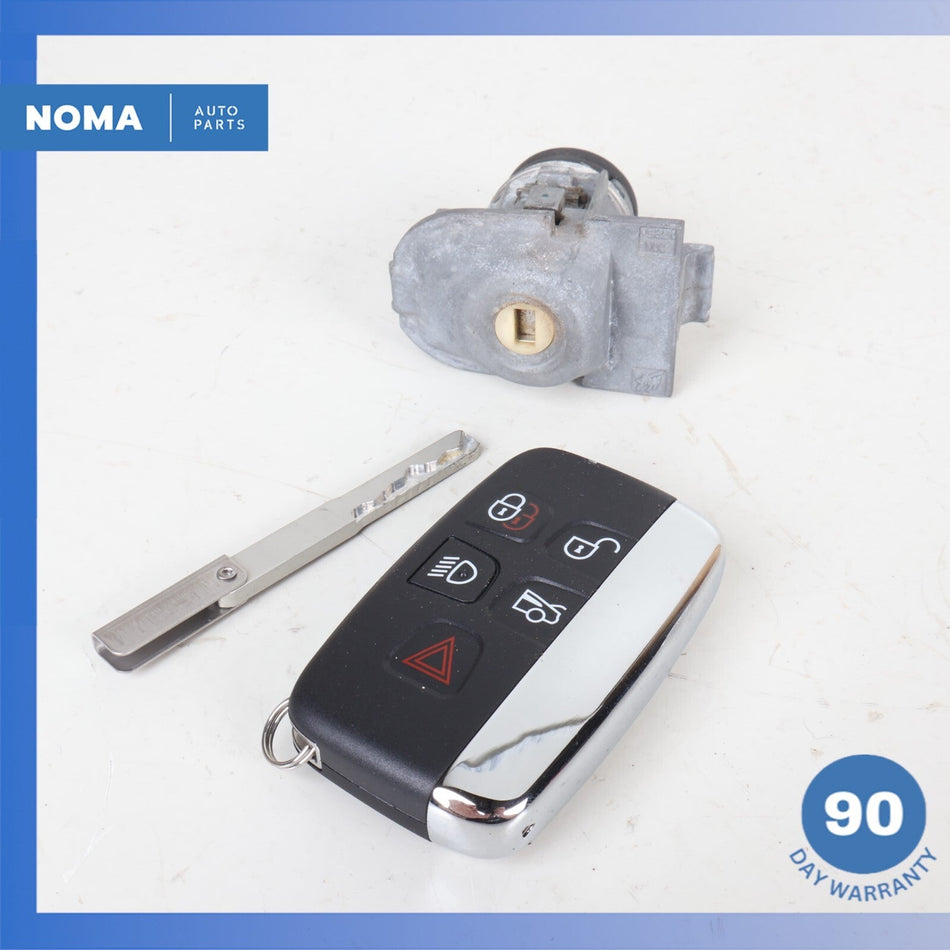 12-14 LR Range Rover Evoque L538 Driver's Handle Lock Barrel Set / Key Fob OEM