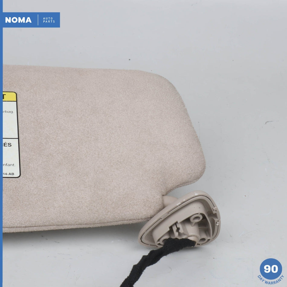 09-15 Jaguar X250 XF XFR Right Passenger Side Sun Visor Shade Suede Beige OEM