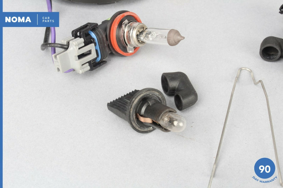 09-11 Jaguar XF XFR X250 Right Headlight Cap w/ Igniter & Bulbs & Washer Cap OEM