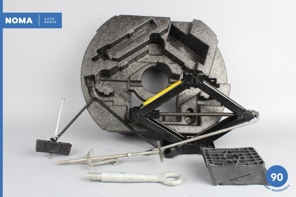 09-15 Jaguar XF XFR X250 Emergency Spare Tire Foam Holder w/ Tool Kit OEM