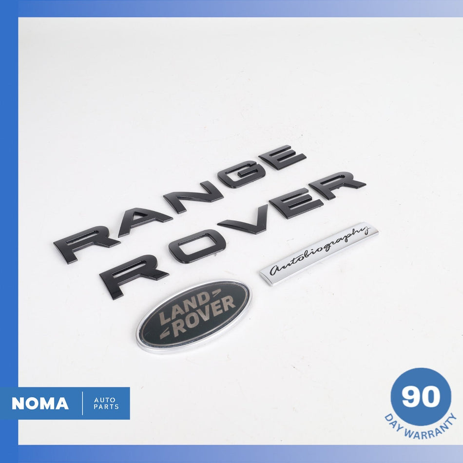 2016 LR Range Rover L405 Autobiography Trunk Logo Emblem Badge Set OEM