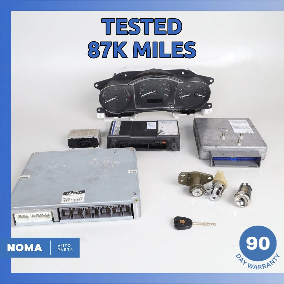98-99 Jaguar X100 XK8 ECU BCM Anti-Theft  Computer Modules Set w/ Cluster OEM