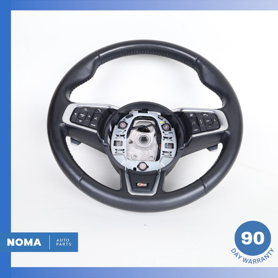 16-21 Jaguar X761 F-Pace XF XE S-Sport Steering Wheel w/ Paddle Shifters OEM
